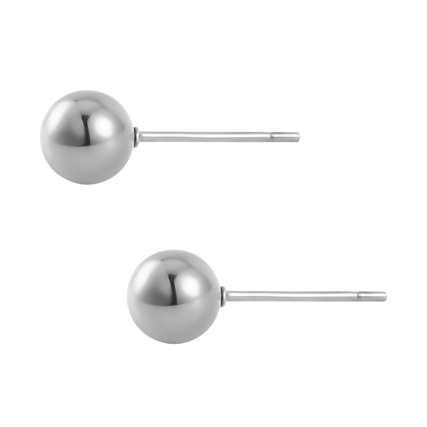 Evertrue Set of 4 pairs Simulated Diamond, Austrian Crystal Hoops and Stud Earrings in Stainless Steel