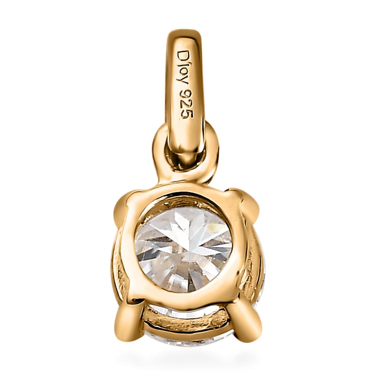 100 Facet Moissanite Ring (Size 9.0) and Pendant in Vermeil Yellow Gold Over Sterling Silver 1.50 ctw image number 8