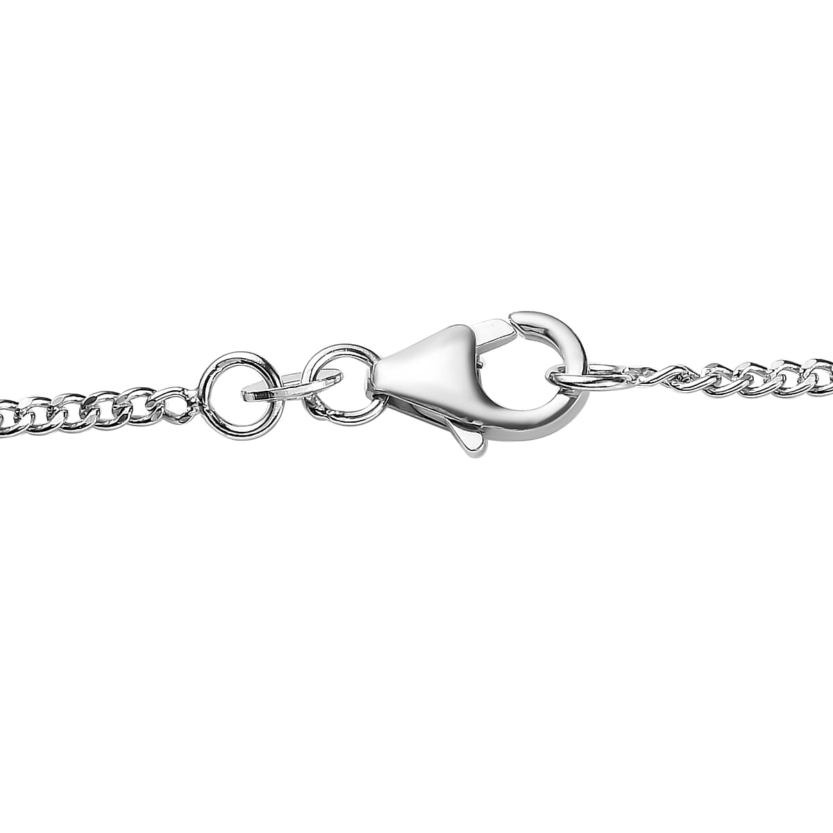 Mangoro Aquamarine and Moissanite Pendant Necklace 20 Inches in Platinum Over Sterling Silver 1.85 ctw image number 5