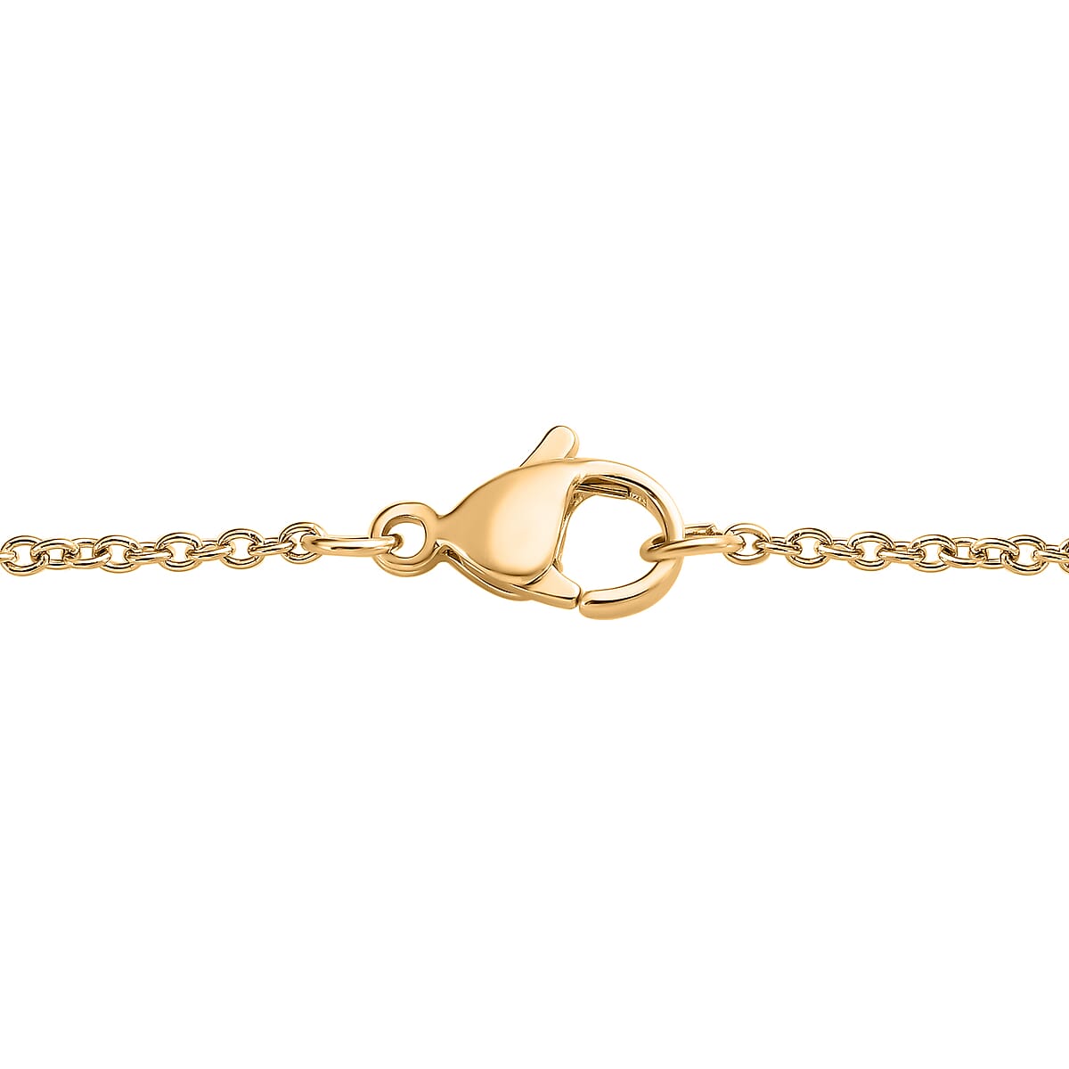 Vermeil Yellow Gold Over Sterling Silver Halloween Spider Web Pendant with ION Plated YG Stainless Steel Necklace 20 Inches image number 5