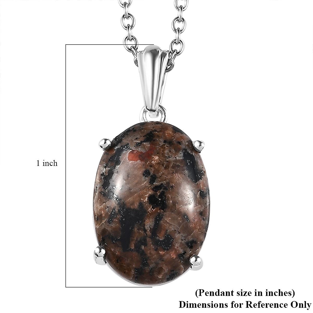 Natural Yooperlite Solitaire Pendant in Sterling Silver with Stainless Steel Necklace 20 Inches 12.35 ctw image number 5