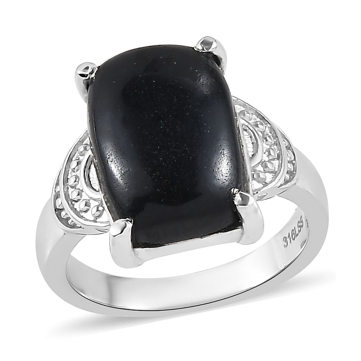 Australian Vivianite Solitaire Ring (Size 5.0) and Pendant Necklace 20 Inches in Stainless Steel 11.40 ctw
