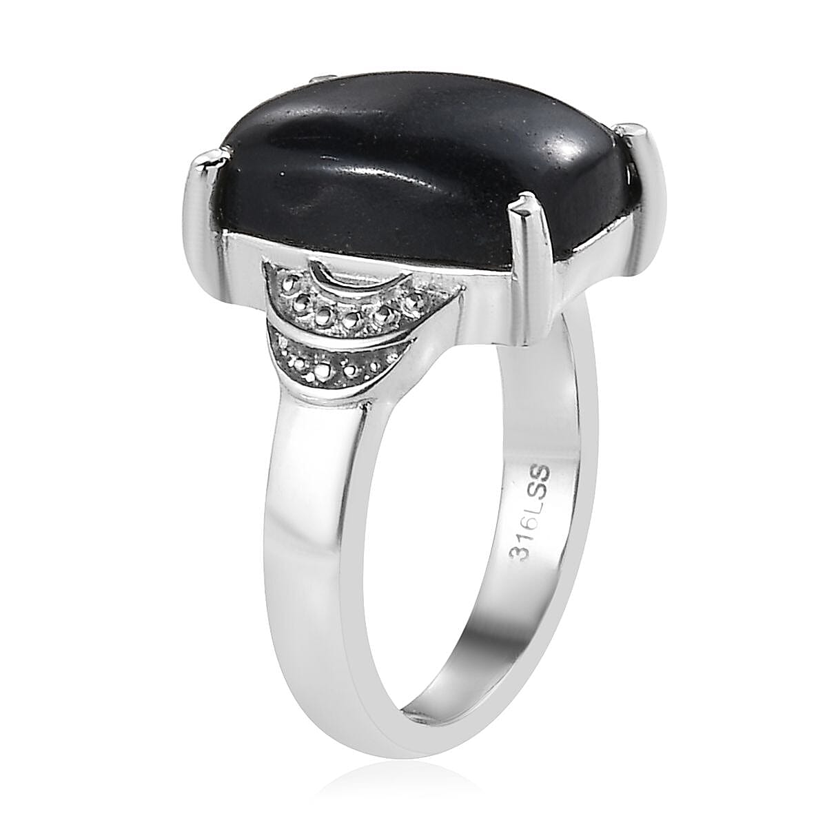 Australian Vivianite Solitaire Ring (Size 7.0) and Pendant Necklace 20 Inches in Stainless Steel 11.40 ctw image number 4