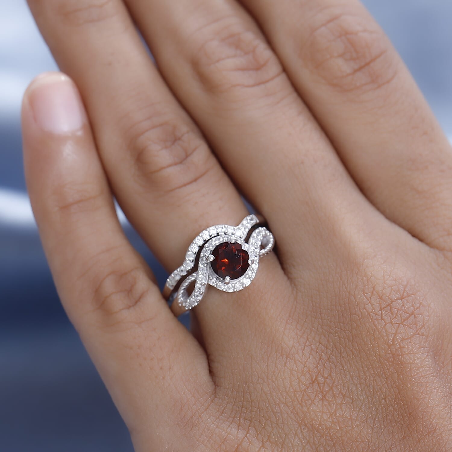 Buy Premium Brazilian Cherry Citrine and White Zircon Set of