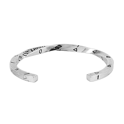 Black Obsidian, Black Glass Set of 2 Stretch Bracelet and Cuff Bracelet (7.00In) in Silvertone 60.00 ctw