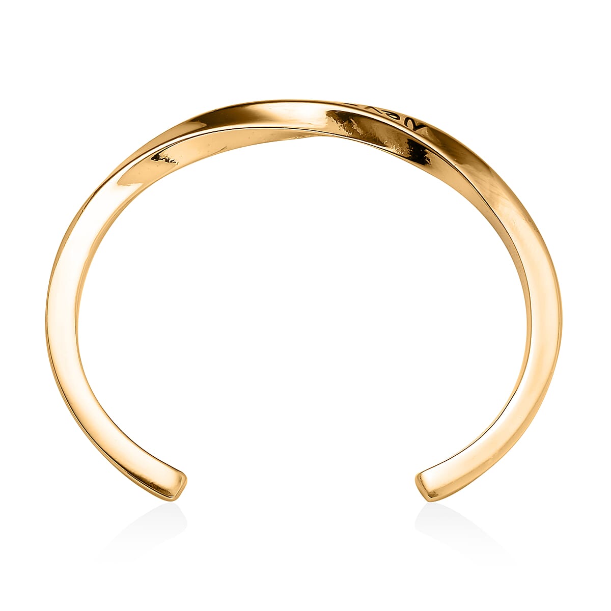 Unakite, Champagne Glass Set of 2 Stretch Bracelet and Cuff Bracelet (7.00In) in Goldtone 60.00 ctw image number 5