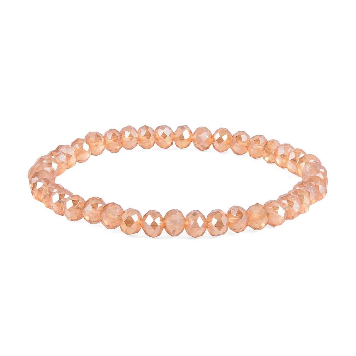 Unakite, Champagne Glass Set of 2 Stretch Bracelet and Cuff Bracelet (7.00In) in Goldtone 60.00 ctw image number 7