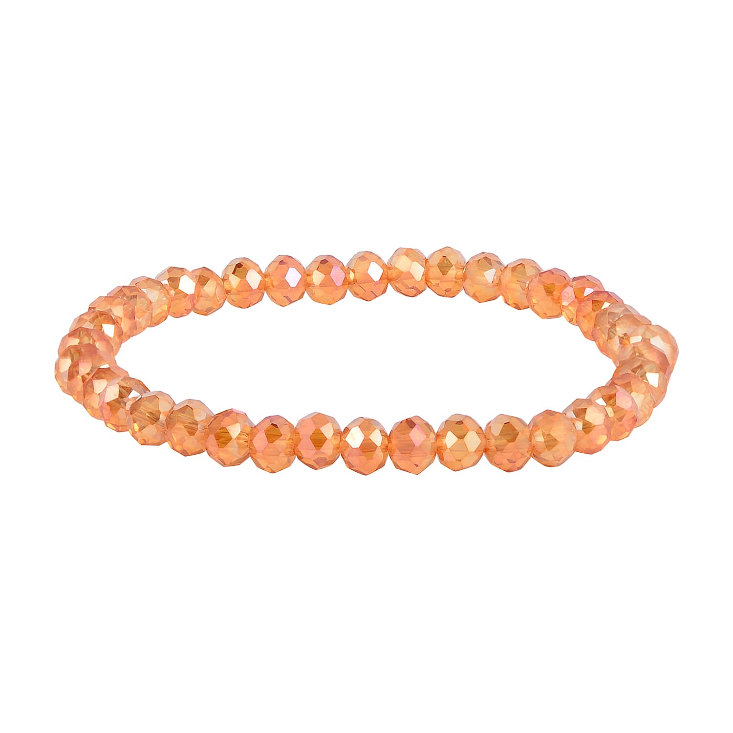 Yellow Tiger's Eye, Champagne Glass Set of 2 Stretch Bracelet and Cuff Bracelet (7.00In) in Goldtone 60.00 ctw