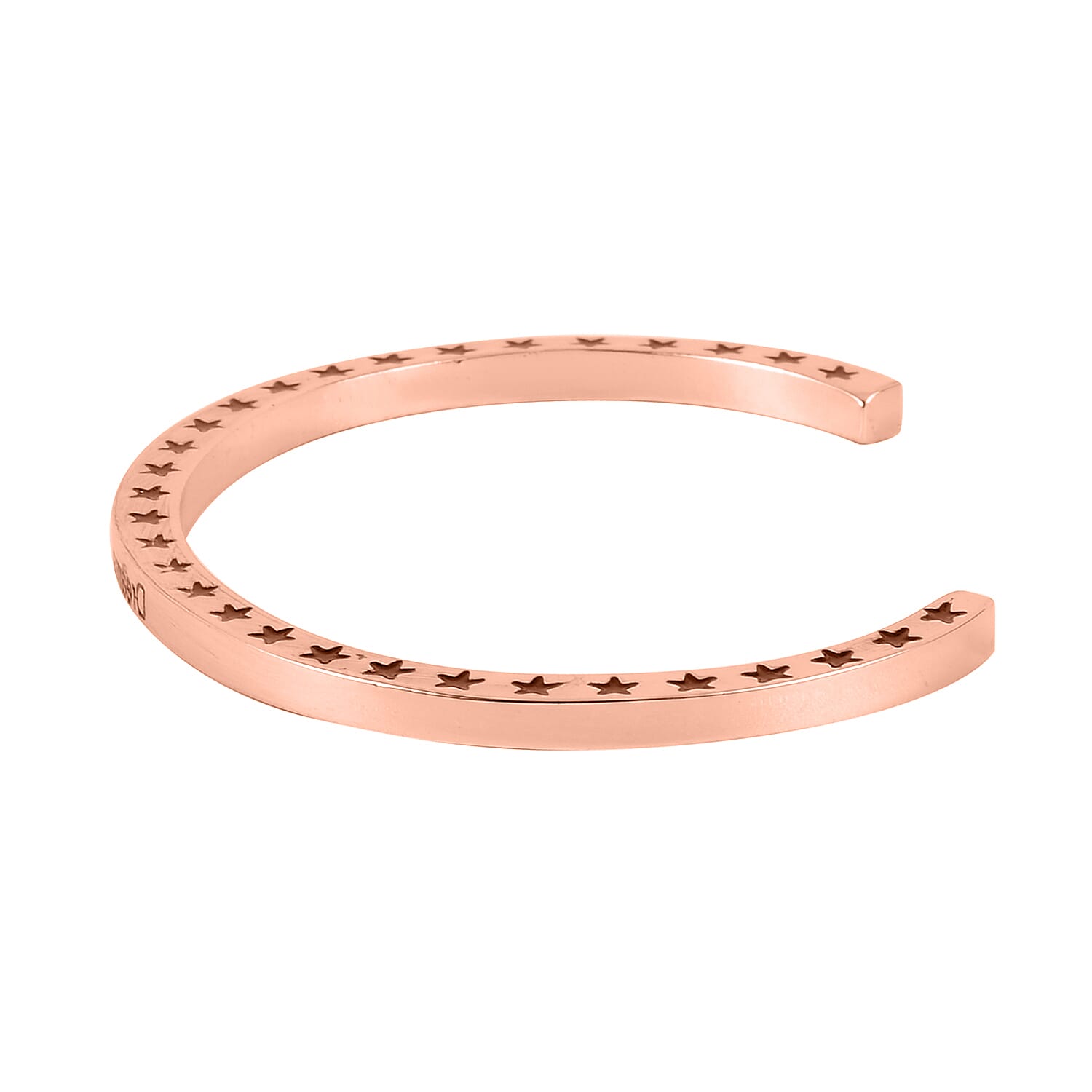 Galilea Rose Quartz, Pink Glass Set of 2 Stretch Bracelet and Cuff Bracelet (7.00In) in Rosetone 60.00 ctw