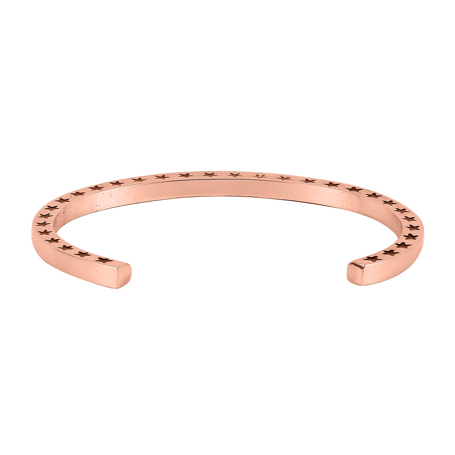 Galilea Rose Quartz, Pink Glass Set of 2 Stretch Bracelet and Cuff Bracelet (7.00In) in Rosetone 60.00 ctw