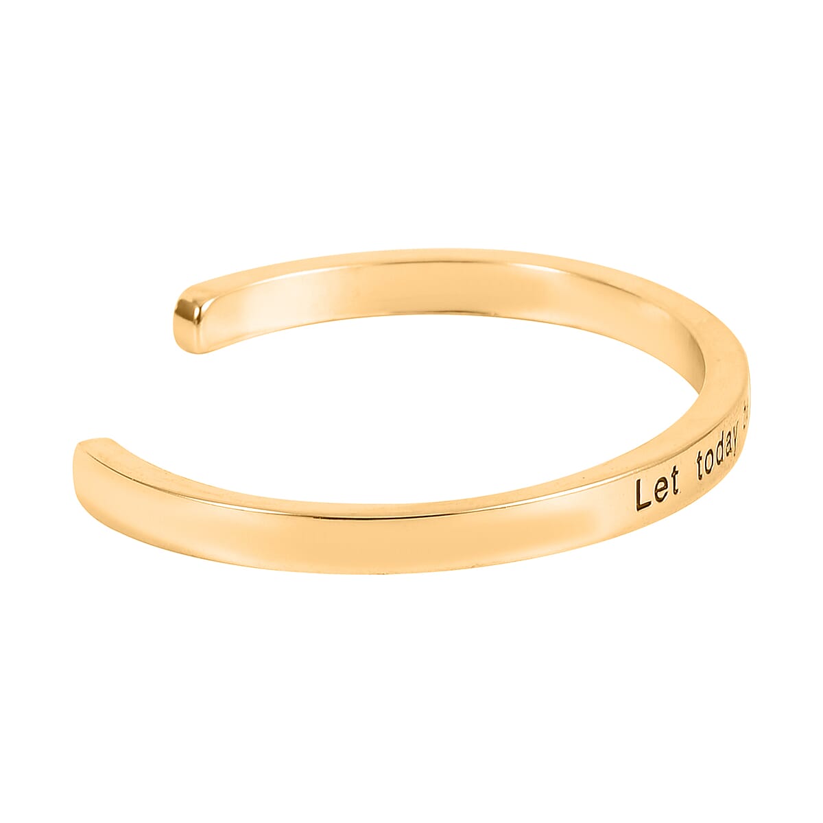 Gold Sandstone, Champagne Glass Set of 2 Stretch Bracelet and Cuff Bracelet (7.00In) in Goldtone 60.00 ctw image number 3