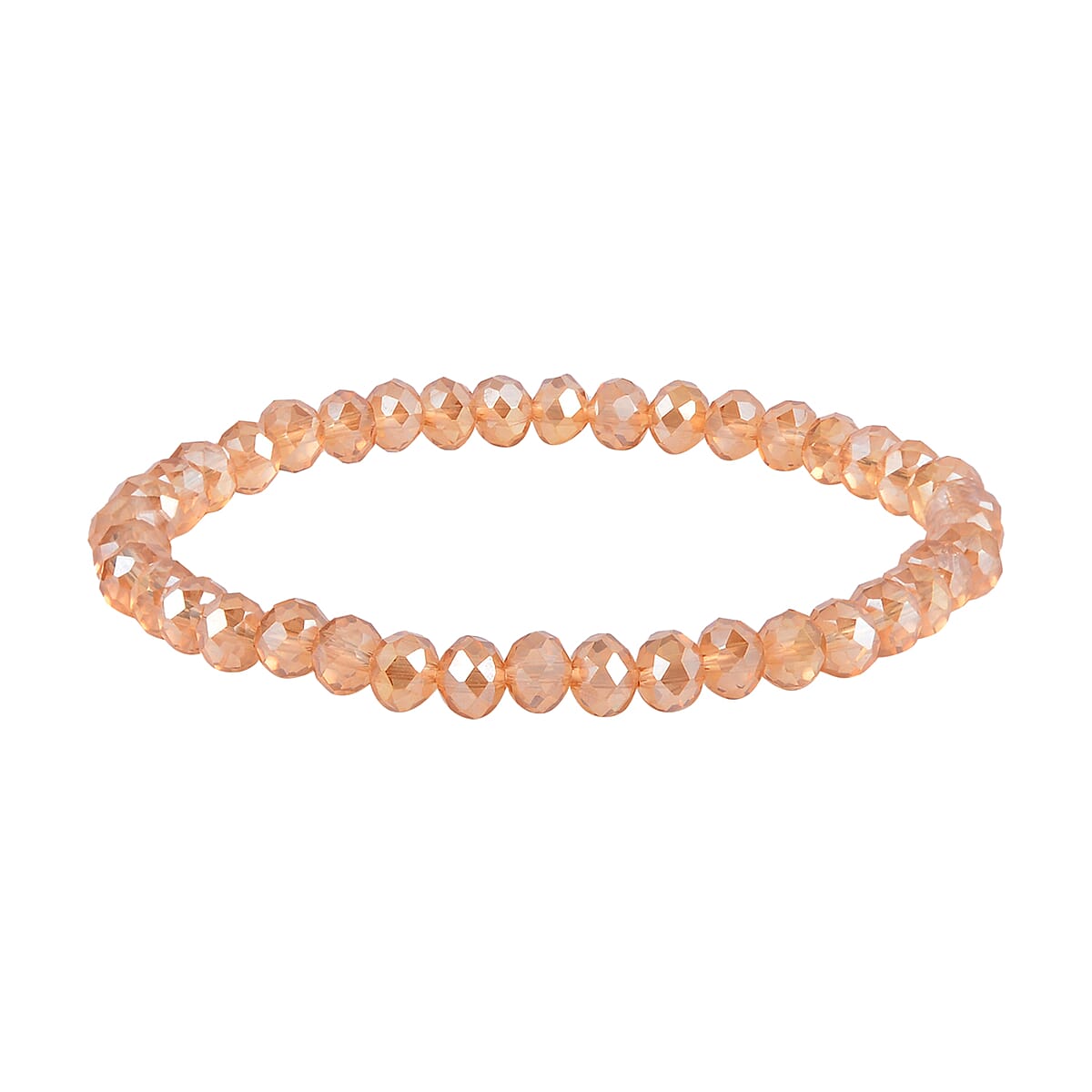Gold Sandstone, Champagne Glass Set of 2 Stretch Bracelet and Cuff Bracelet (7.00In) in Goldtone 60.00 ctw image number 6