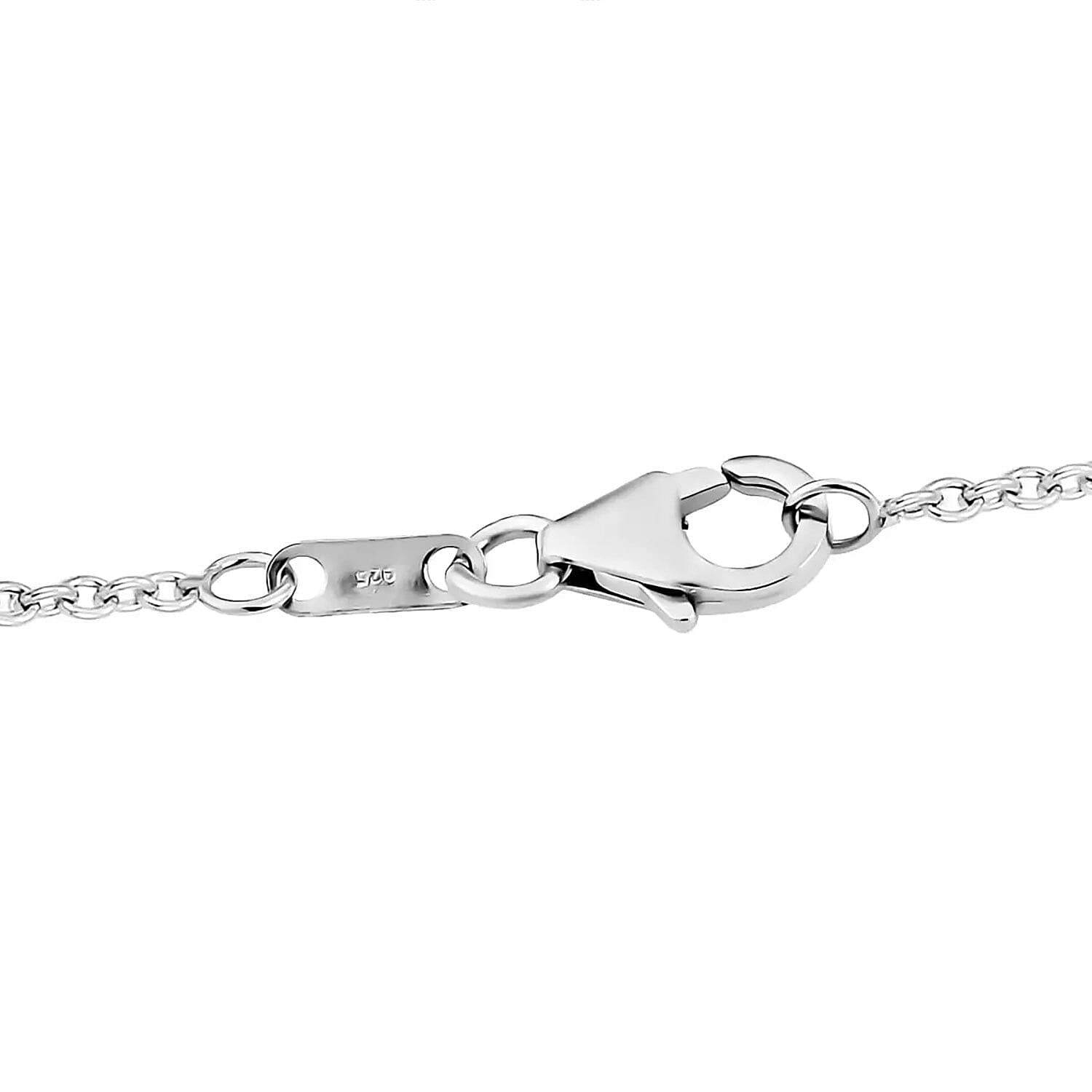 Sleeping Beauty Turquoise Floral Spray Pendant Necklace 20 Inches in Platinum Over Sterling Silver 9.50 ctw