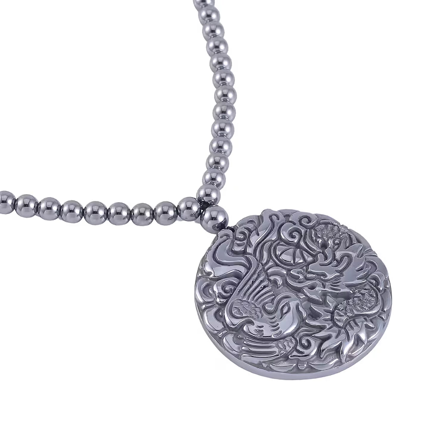 Buy Terahertz Carved 333.00 ctw Phoenix Pendant with Beaded