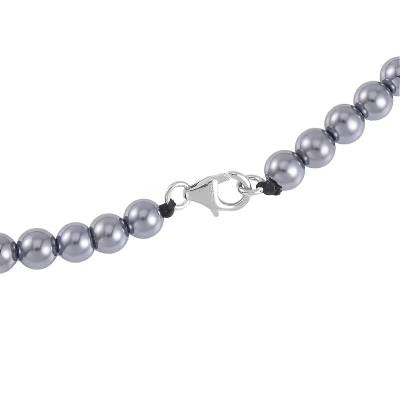Terahertz Carved 383.00 ctw Qilin Pendant with Beaded Necklace and Stretch Bracelet in Rhodium Over Sterling Silver 20 Inches