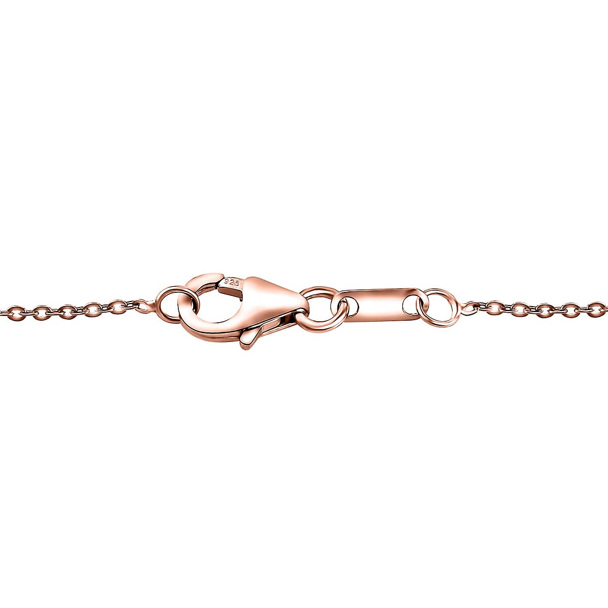 Sleeping Beauty Turquoise and Moissanite, Natural Pink Diamond Pendant Necklace 18 Inches in Vermeil Rose Gold Over Sterling Silver 7.40 ctw image number 5