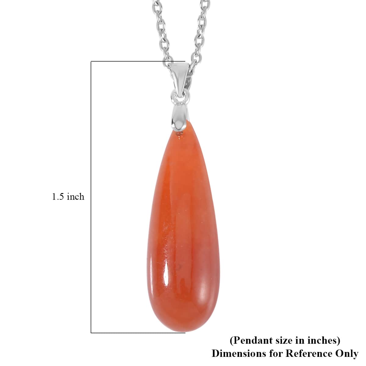 Red Jade (D) Drop Earrings and Pendant in Rhodium Over Sterling Silver with Stainless Steel Necklace 20 Inches 69.90 ctw image number 4