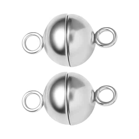 Magnetic Necklace Extender Set of 2 - Silver