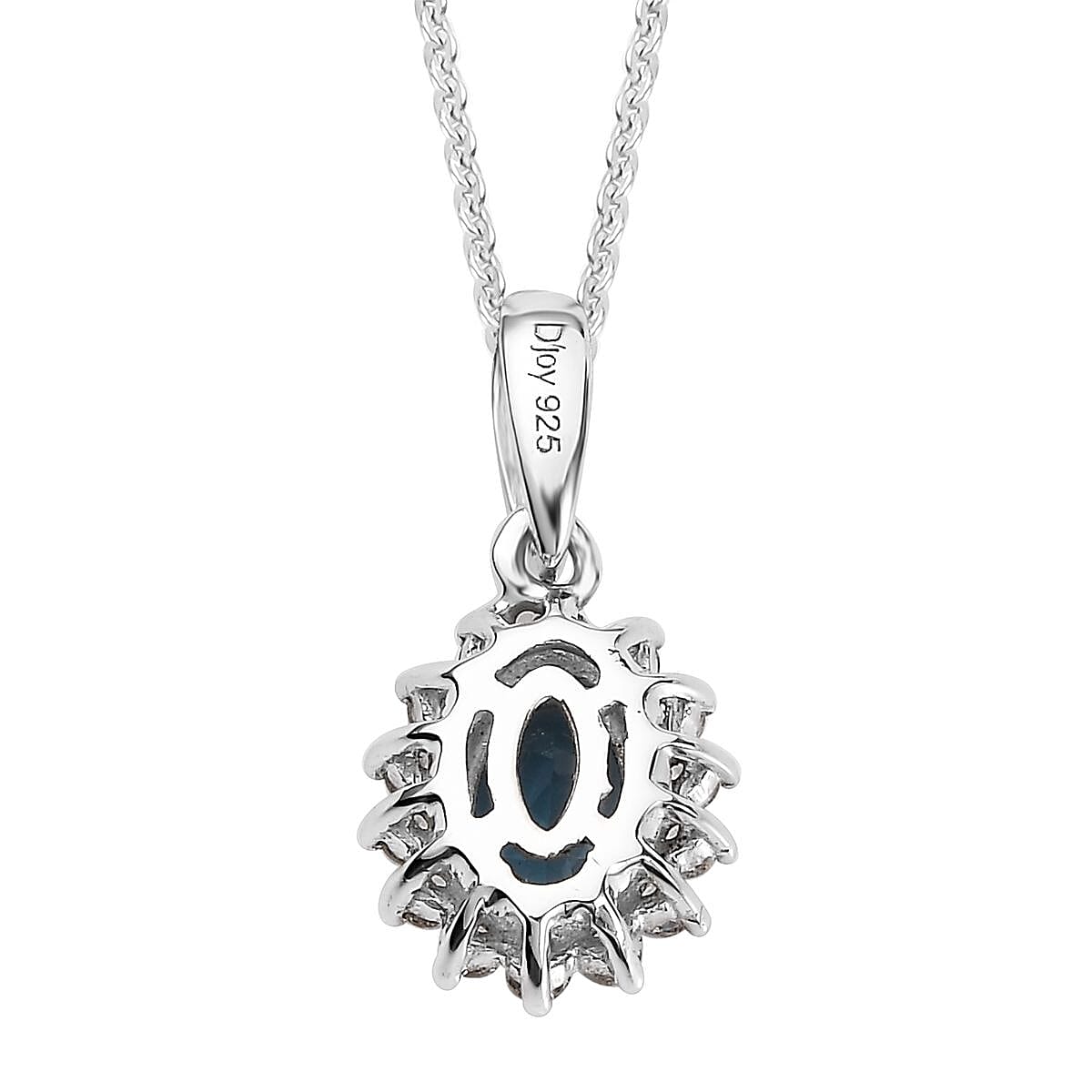 London Blue Topaz and White Topaz Lever Back Earrings, Sunburst Ring (Size 7.0) and Pendant Necklace 20 Inches in Platinum Over Sterling Silver 3.65 ctw