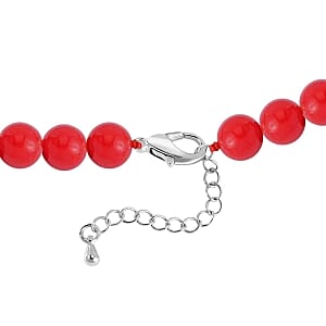 Shell Pearl Set Earrings and Necklace (20 Inches) in Stainless Steel