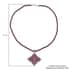 Orissa Rhodolite Garnet and Natural White Zircon Sparkle Pendant with Beaded Necklace 18 Inches in Platinum Over Sterling Silver 11.35 Grams 54.60 ctw image number 6