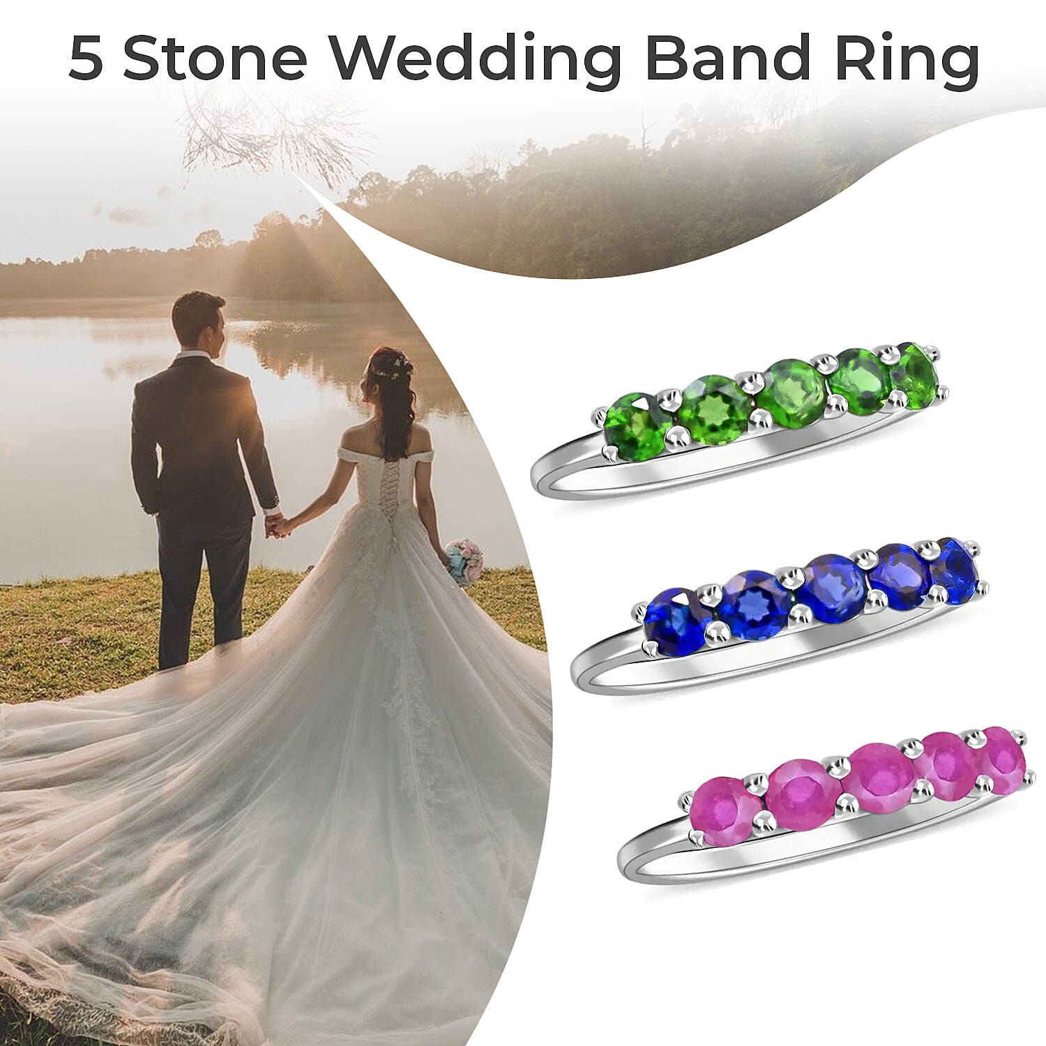 Buy Madagascar Blue Sapphire (DF), Chrome Diopside, Niassa Ruby