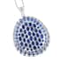 Kashmir Kyanite Cluster Pendant Necklace 18 Inches in Platinum Over Sterling Silver 34.85 ctw image number 3
