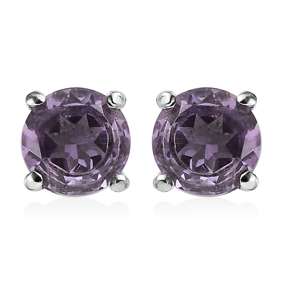 Rose De France Amethyst Bolo Bracelet and Stud Earrings in Stainless Steel 3.60 ctw image number 6