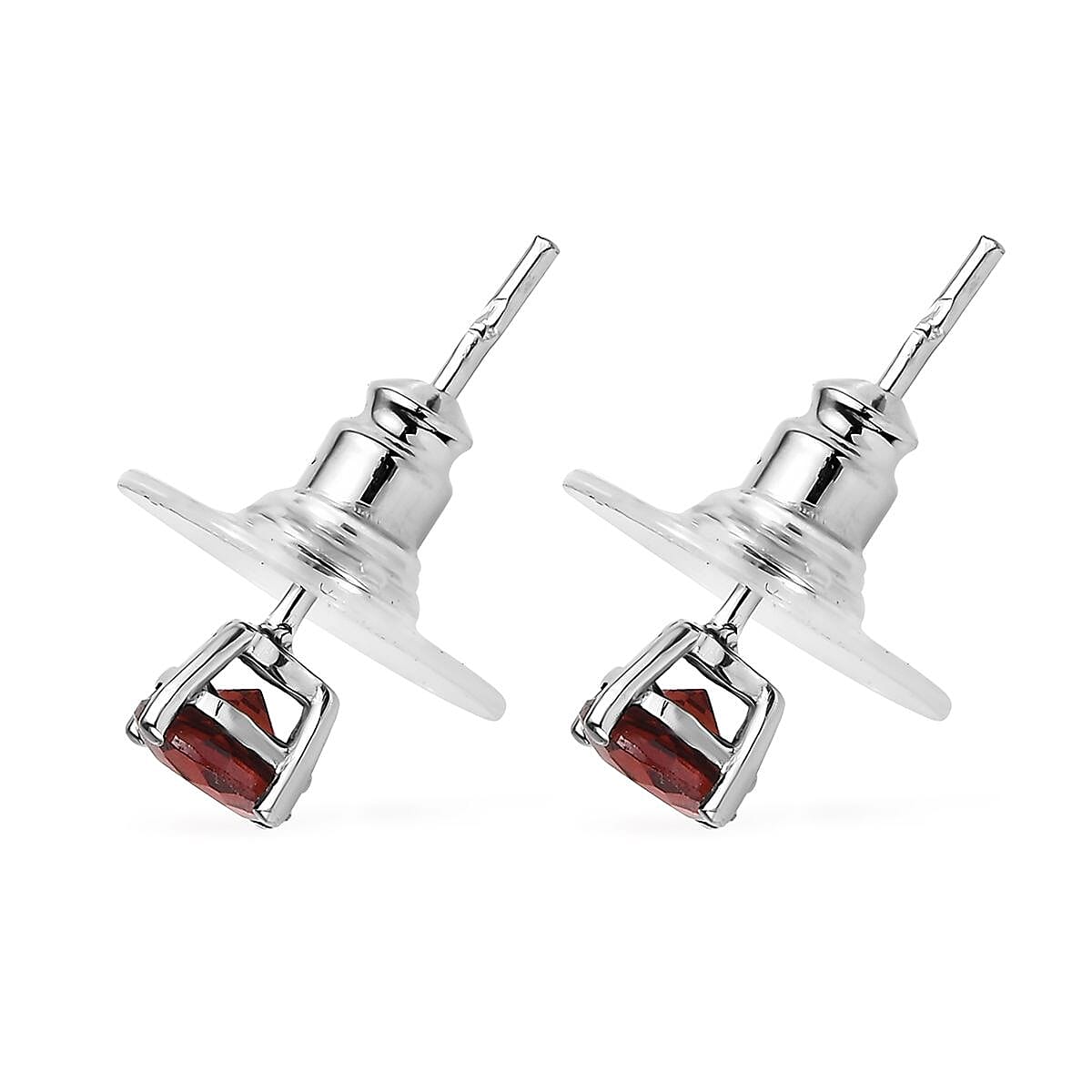 Multi Gemstone Bolo Bracelet and Solitaire Stud Earrings in Stainless Steel 4.20 ctw image number 7
