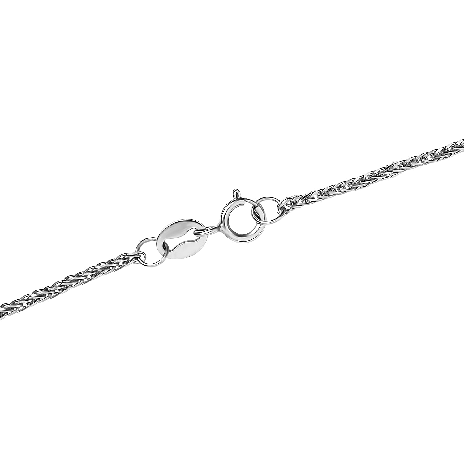 Natural Jade Carved Teddy Pendant Necklace (20 Inches) in Rhodium Over Sterling Silver 68.00 ctw