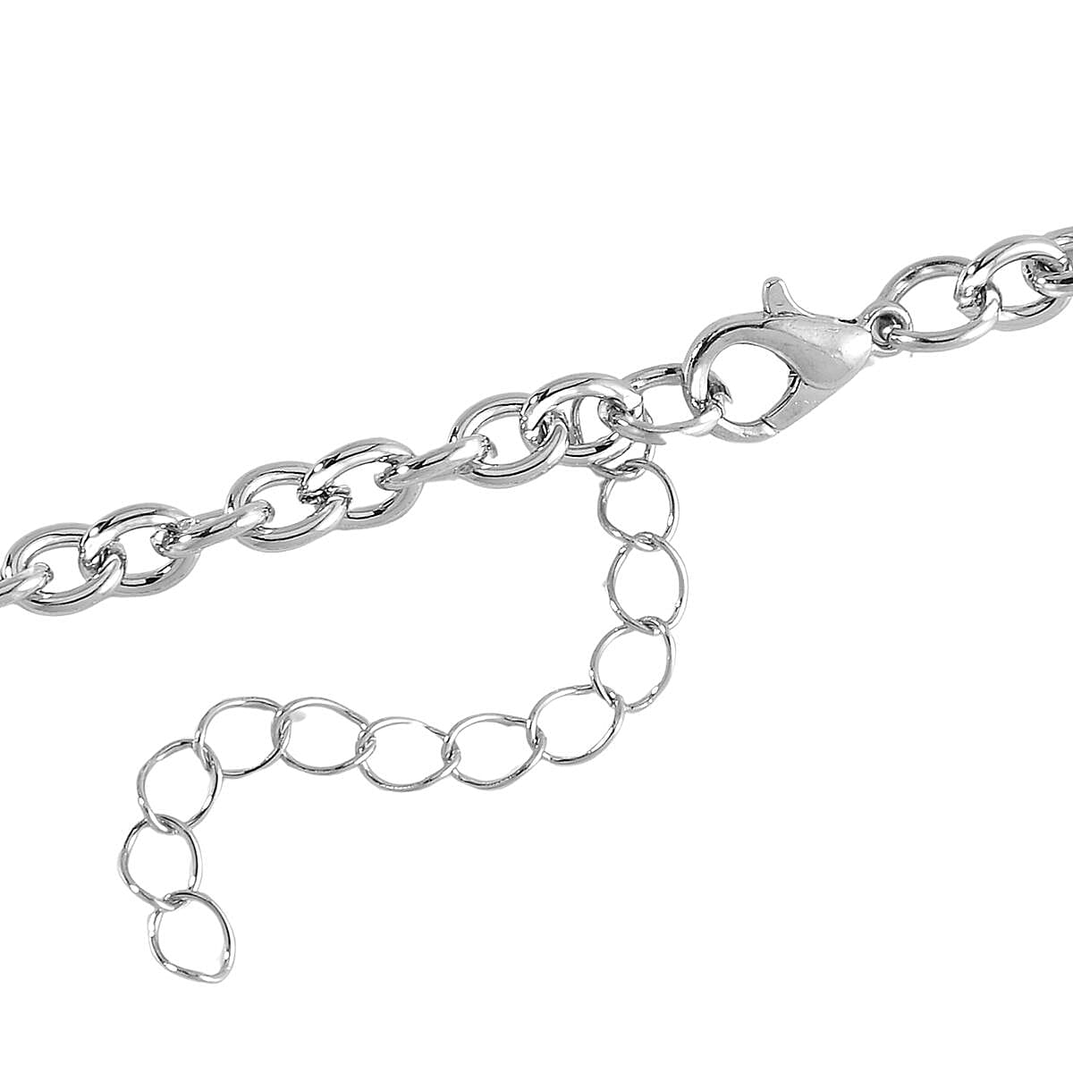 Blue Glass, Black and Blue Austrian Crystal Monkey Brooch or Pendant with Necklace 24-26 Inches in Silvertone image number 6