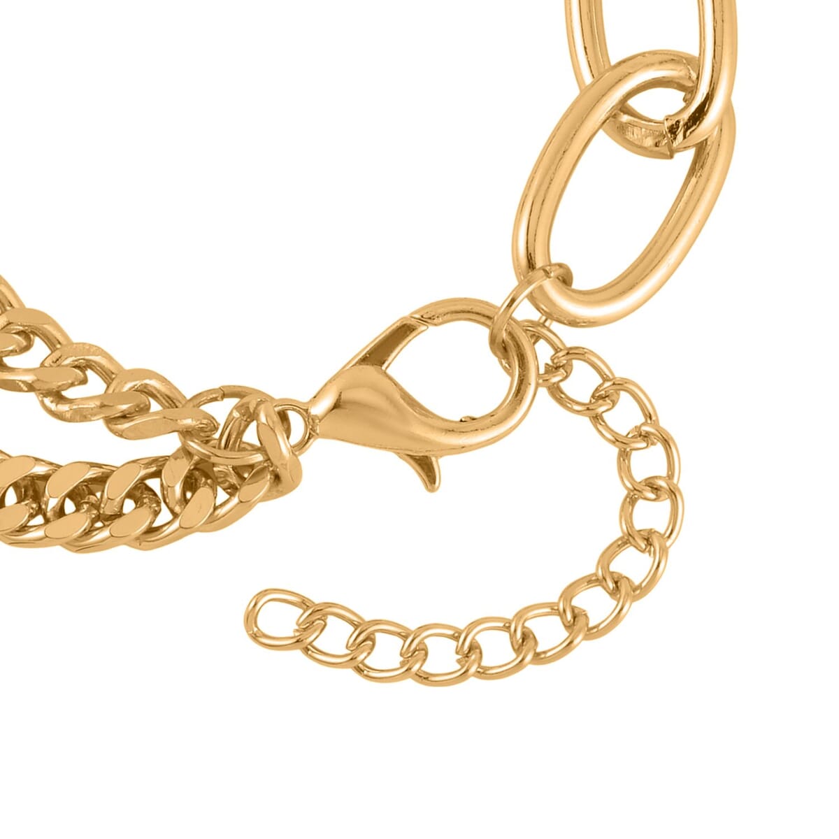 White Austrian Crystal Cross Necklace 20 Inches and Bracelet (8.50-9.00In) and Earrings in Goldtone image number 5