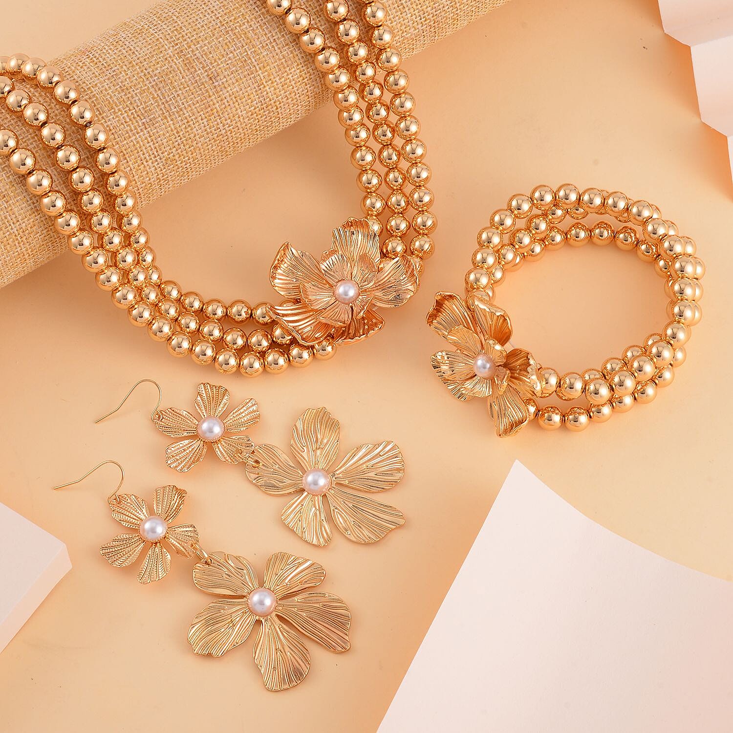 【TATIANA】PEARL AND COLOR CUBIC JEWEL BRACELET★SET TATIANA】PEARL AND COLOR CUBIC JEWEL BRACELET☆SET