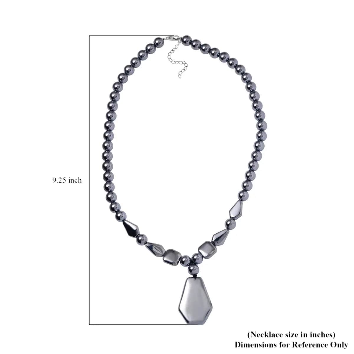 Terahertz Beaded Stretch Bracelet and Necklace 18-20 Inches in Rhodium Over Sterling Silver 310.65 ctw image number 5