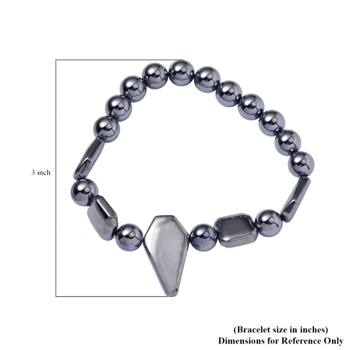 Terahertz Beaded Stretch Bracelet and Necklace 18-20 Inches in Rhodium Over Sterling Silver 310.65 ctw image number 7