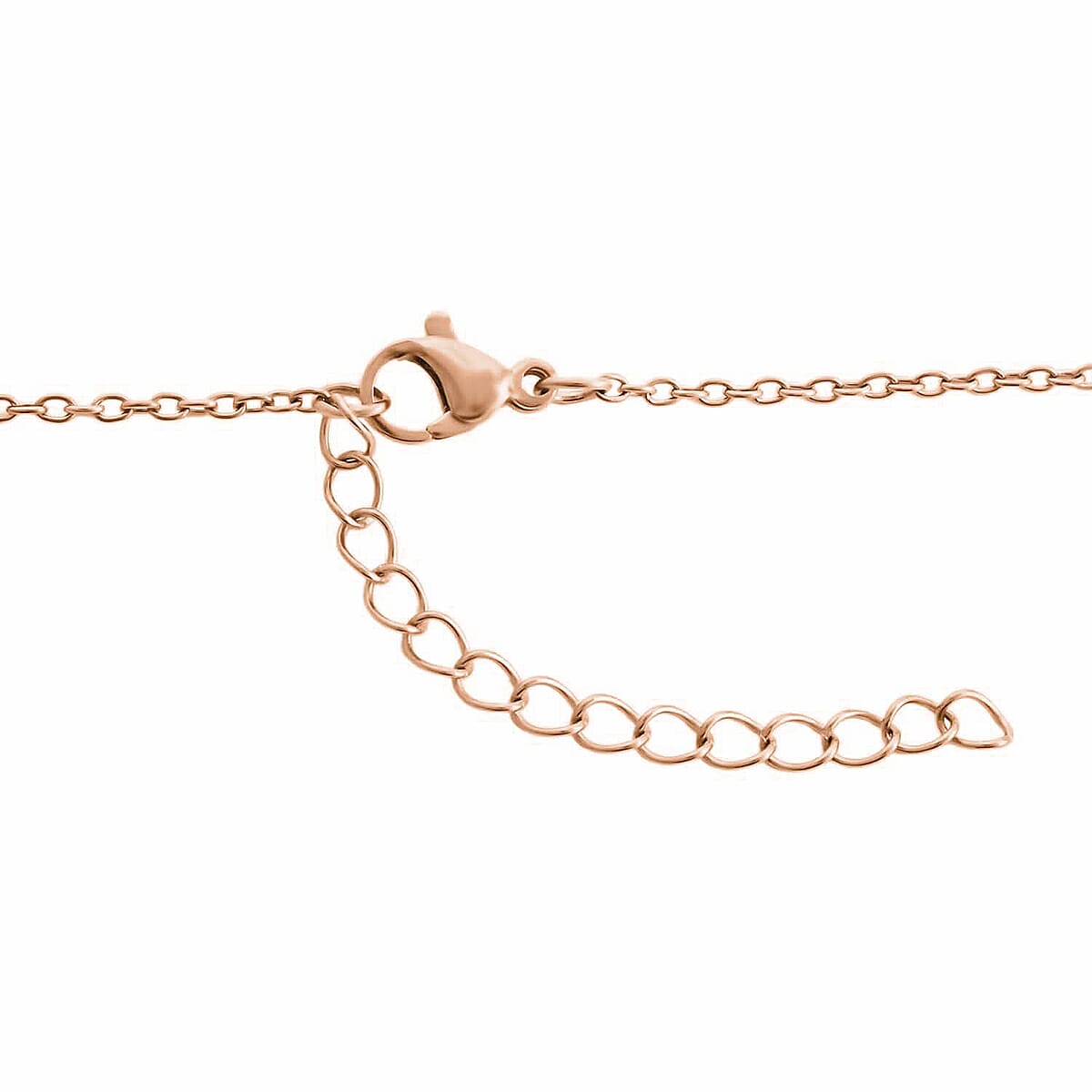Galilea Rose Quartz 50.00 ctw Tree of Life Pendant in Rosetone with ION Plated Rose Gold Stainless Steel Necklace 20-22 Inches