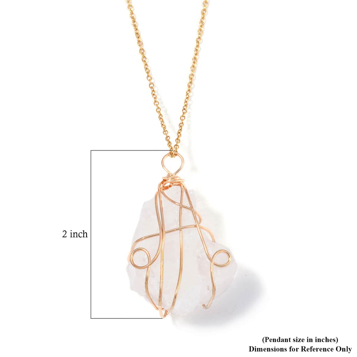 Galilea Rose Quartz, Brazilian Smoky Quartz and White Crystal Quartz Pendant in Goldtone with ION Plated Yellow Gold Stainless Steel Necklace 20-22 Inches 294.00 ctw image number 5
