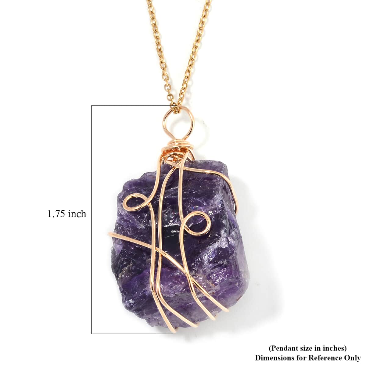Fluorite, Amethyst and Citrine Pendant in Goldtone with ION Plated Yellow Gold Stainless Steel Necklace 20-22 Inches 294.00 ctw image number 5