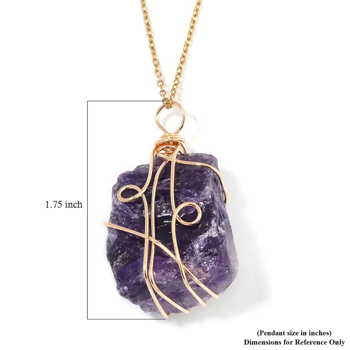 Fluorite, Amethyst and Citrine 294.00 ctw Pendant in Goldtone with ION Plated Yellow Gold Stainless Steel Necklace 20-22 Inches image number 6