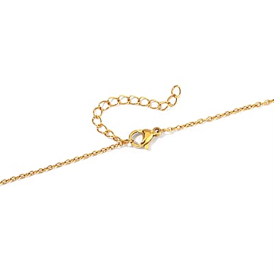 Fluorite, Amethyst and Citrine 294.00 ctw Pendant in Goldtone with ION Plated Yellow Gold Stainless Steel Necklace 20-22 Inches