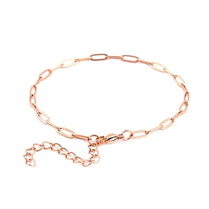 Set of 3 Paperclip Bracelet in ION Plated RG Stainless Steel (7.50-9.50In)