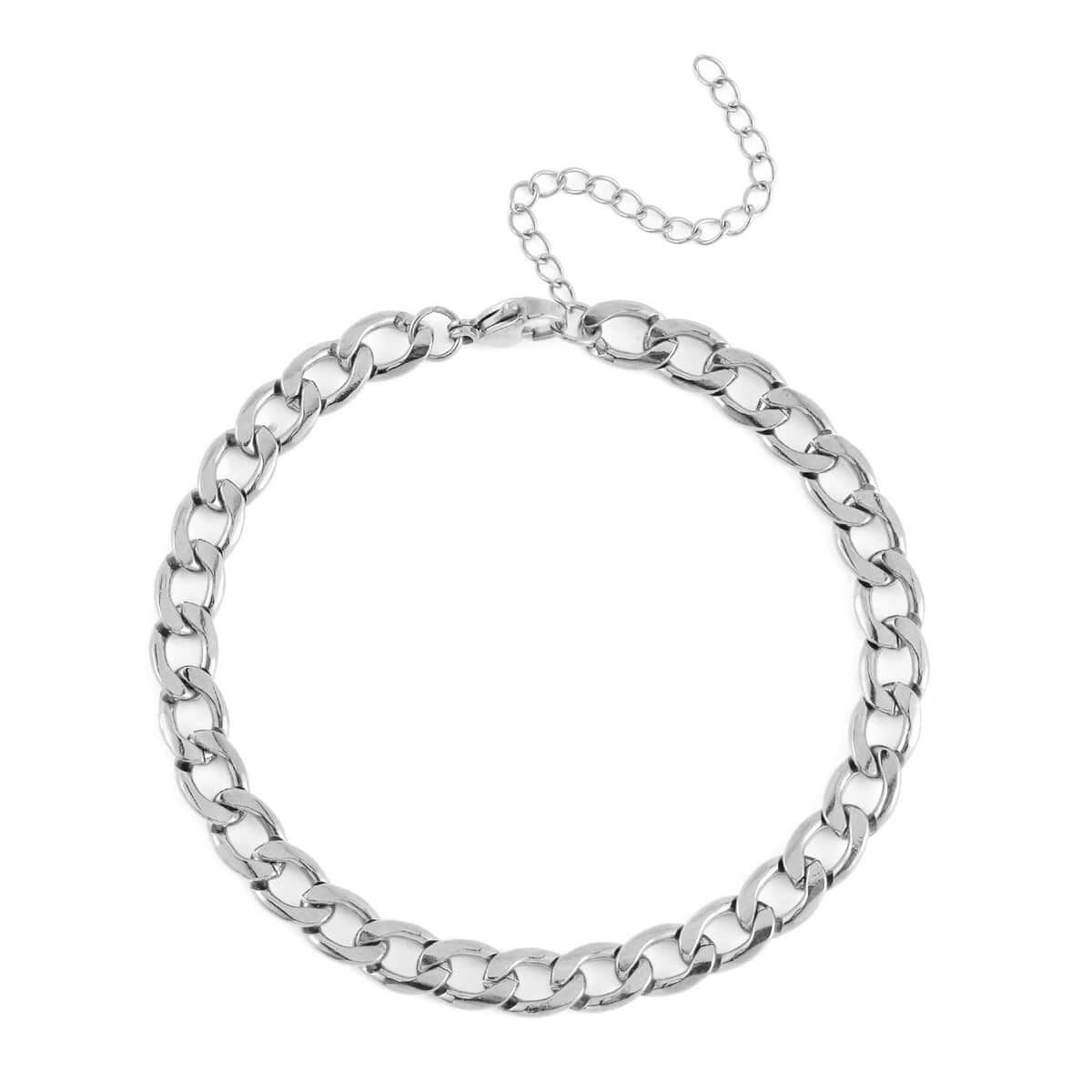 Set of 3 Curb Chain Bracelet in Stainless Steel (7.50-9.50In) image number 7