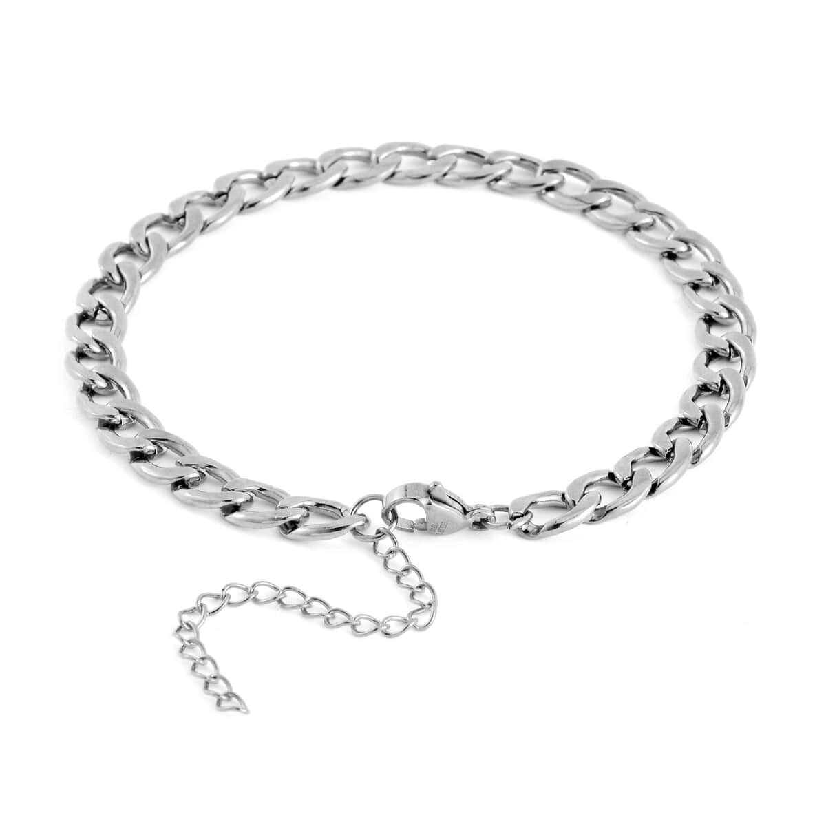 Set of 3 Curb Chain Bracelet in Stainless Steel (7.50-9.50In) image number 8