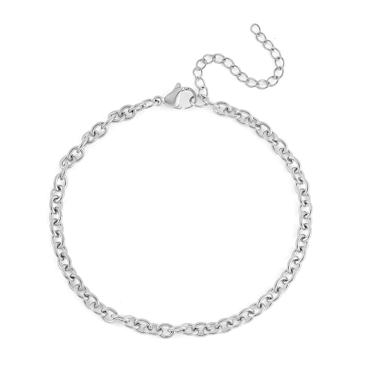 Set of 3 Rolo Chain Bracelet in Stainless Steel (7.50-9.50In) image number 5