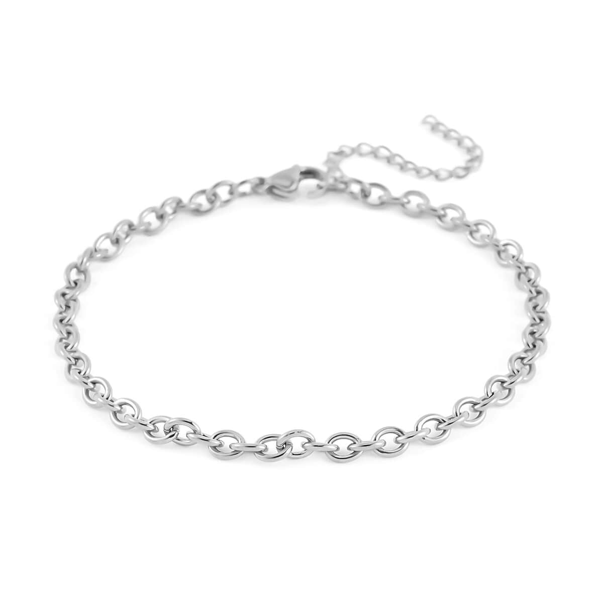 Set of 3 Rolo Chain Bracelet in Stainless Steel (7.50-9.50In) image number 6