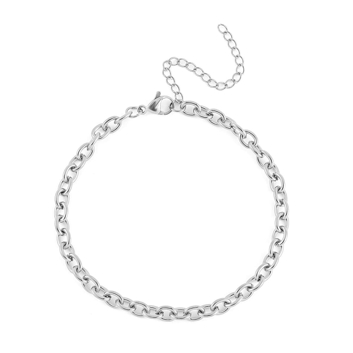 Set of 3 Rolo Chain Bracelet in Stainless Steel (7.50-9.50In) image number 7