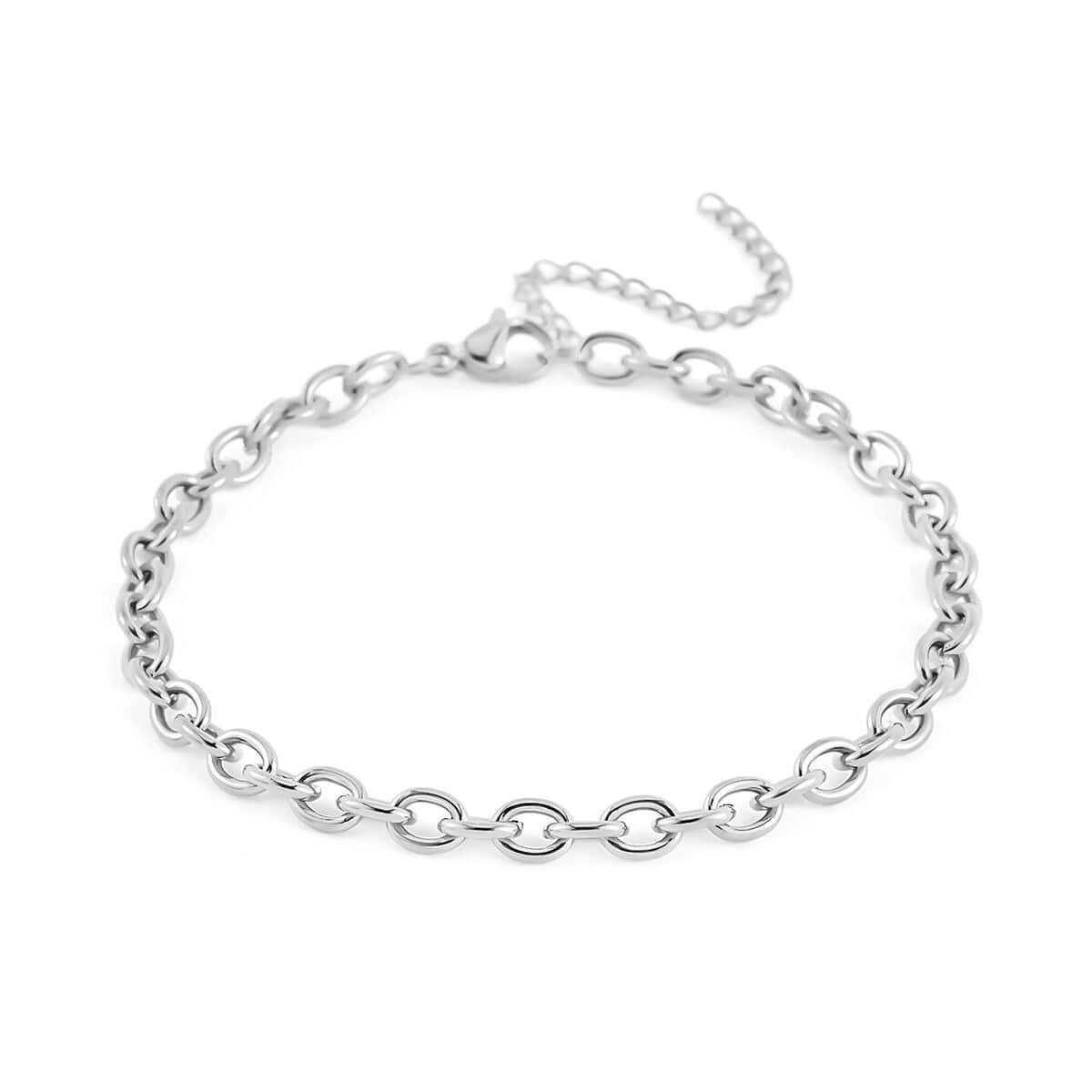 Set of 3 Rolo Chain Bracelet in Stainless Steel (7.50-9.50In) image number 8