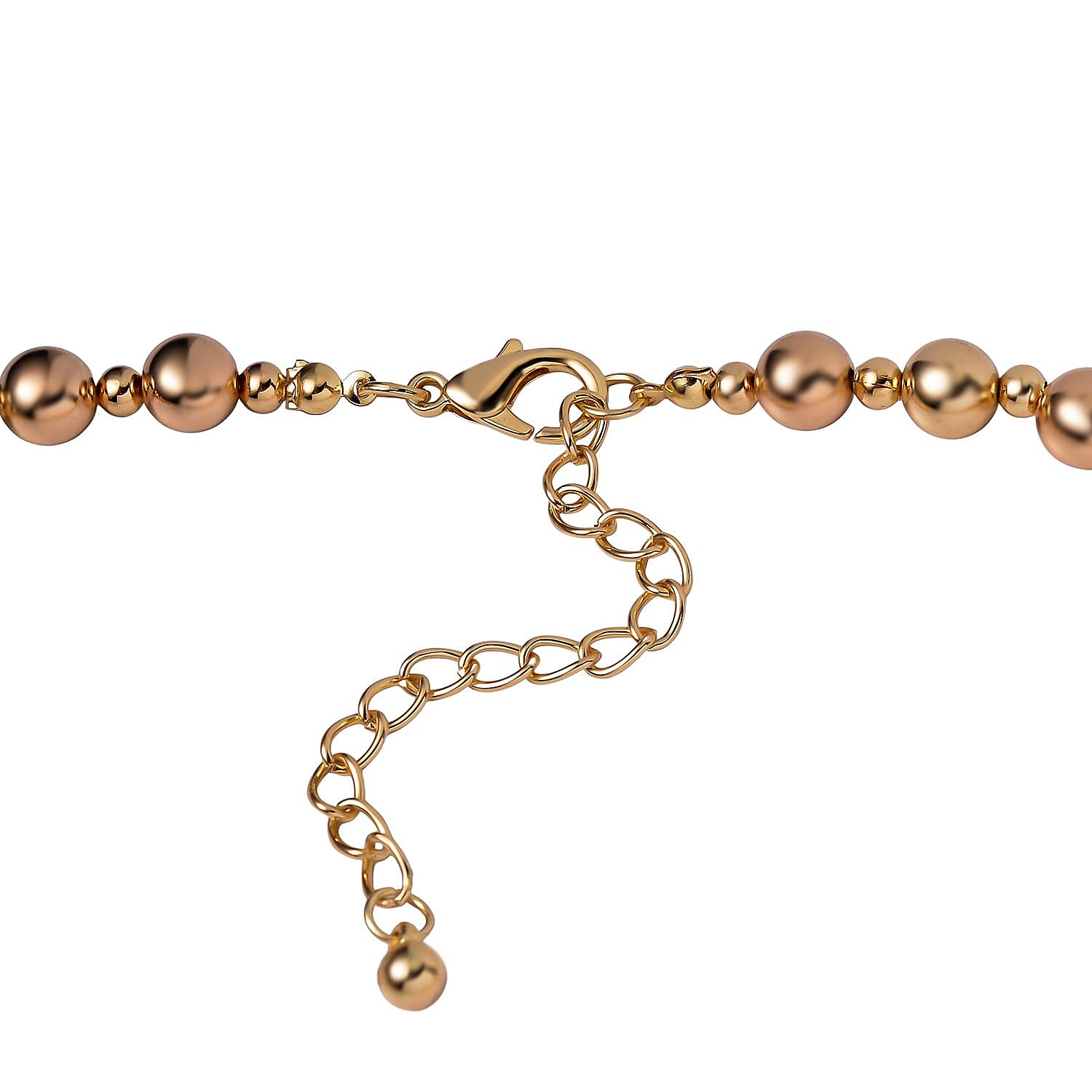 Resin Necklace 20-22 Inches and Bracelet 7.5-9.00In in Goldtone