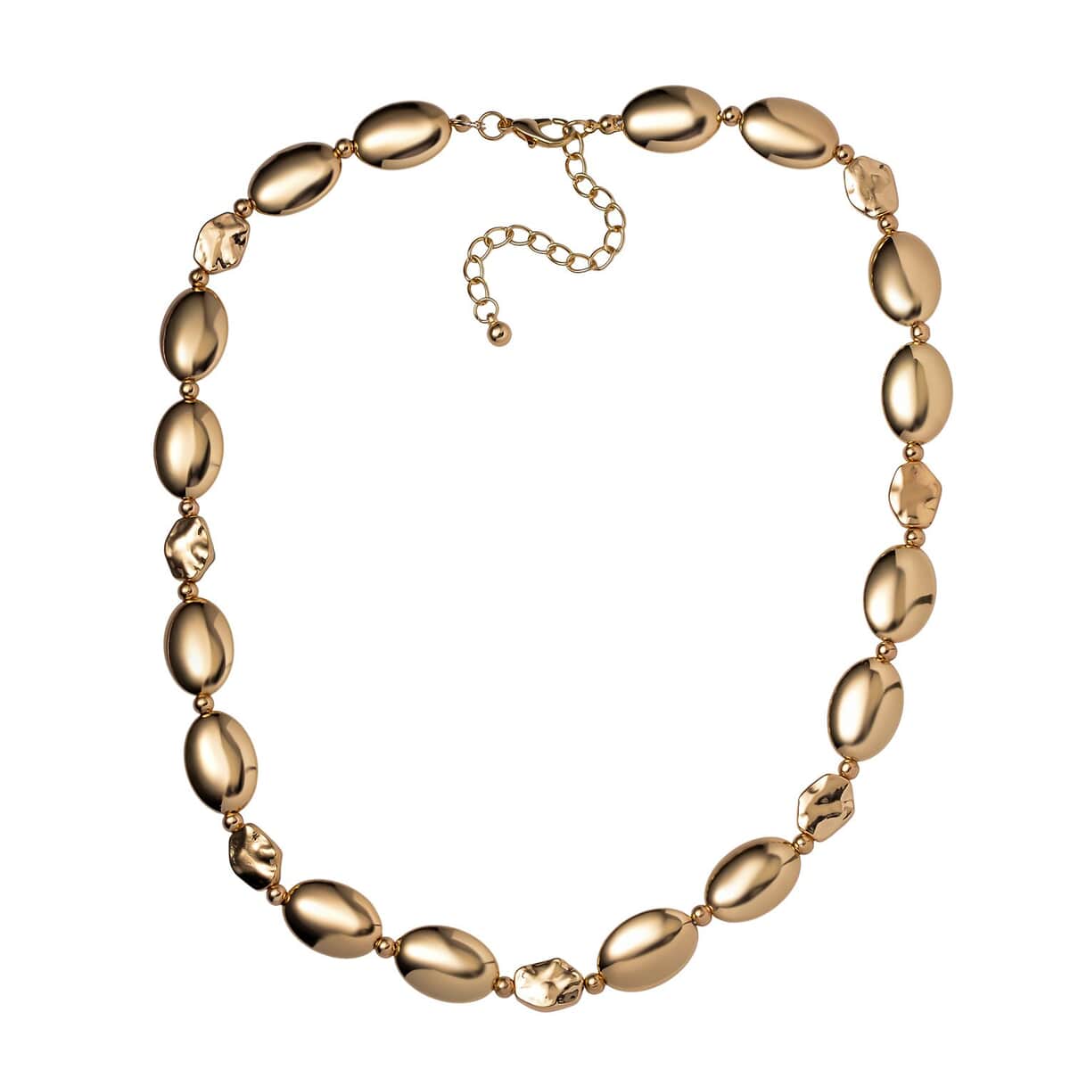 Resin Necklace 20-22 Inches and Bracelet (7.5-9.00In) in Goldtone image number 2