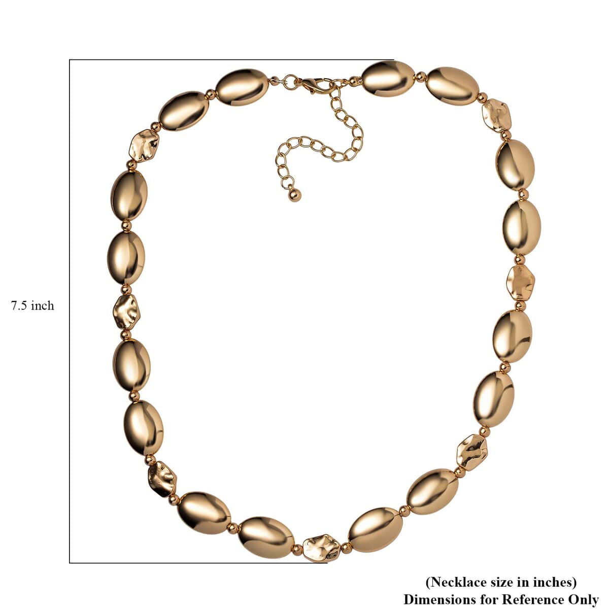 Resin Necklace 20-22 Inches and Bracelet (7.5-9.00In) in Goldtone image number 4